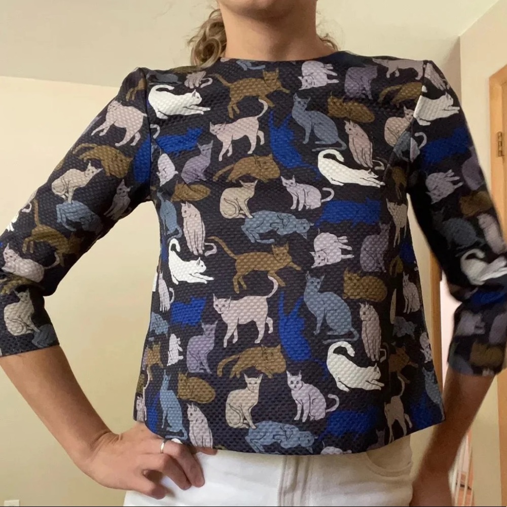 H&M Kitty Cat Crop Top Sz 2